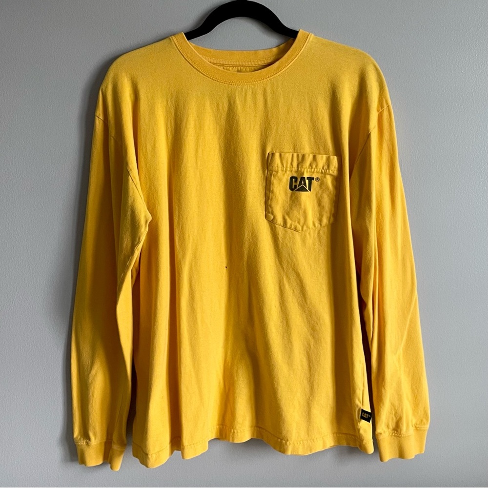 Caterpillar Inc. CAT Logo Pocket Long Sleeve T-Shirt